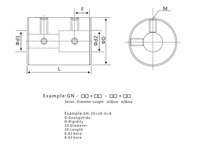 Муфта вала clutch5mm GND алюминиевый сплав высокая жесткая setscrew серии для ЧПУ Пара крутящий момент для сервопривода шагового двигателя 6,35