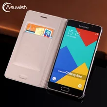 Чехол-раскладушка кожаный бумажник чехол для телефона для samsung Galaxy A3 A5 A7 A 3 5 7 см A310F A320F A510F A520F A710F A720F A52017