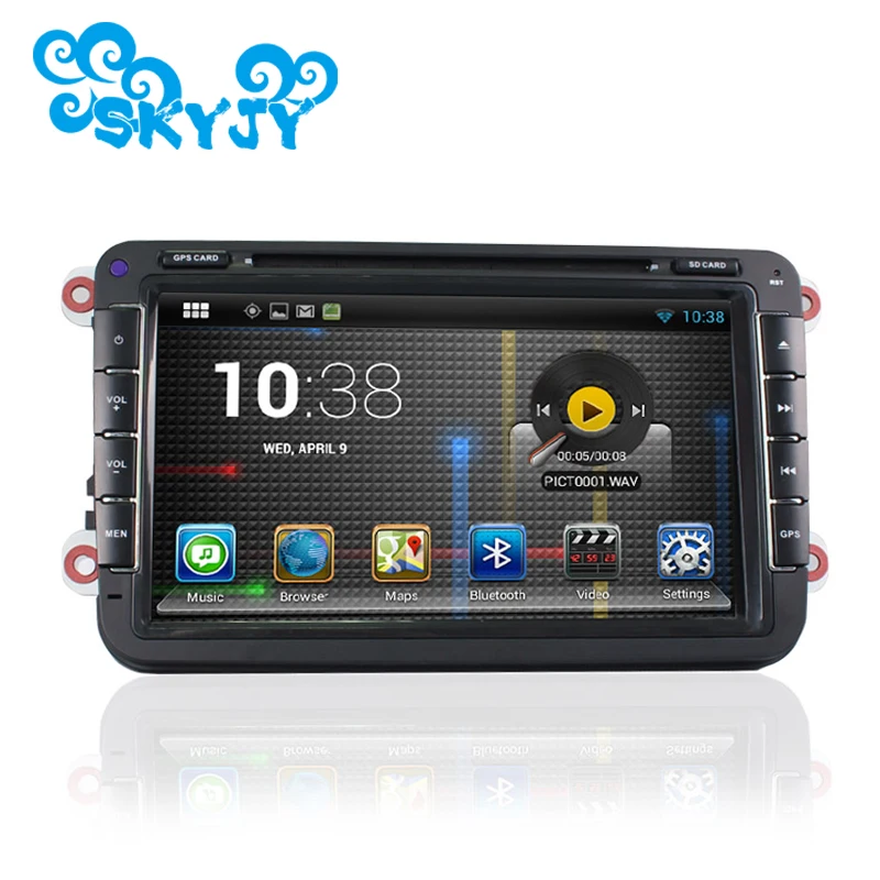 

Android 8.1 Auto Car DVD for VW Passat Sagita Touran Jetta Alhambra Golf Cupra GPS A9 Quad Core 8 Inch 2 Din Free 8G Gps card