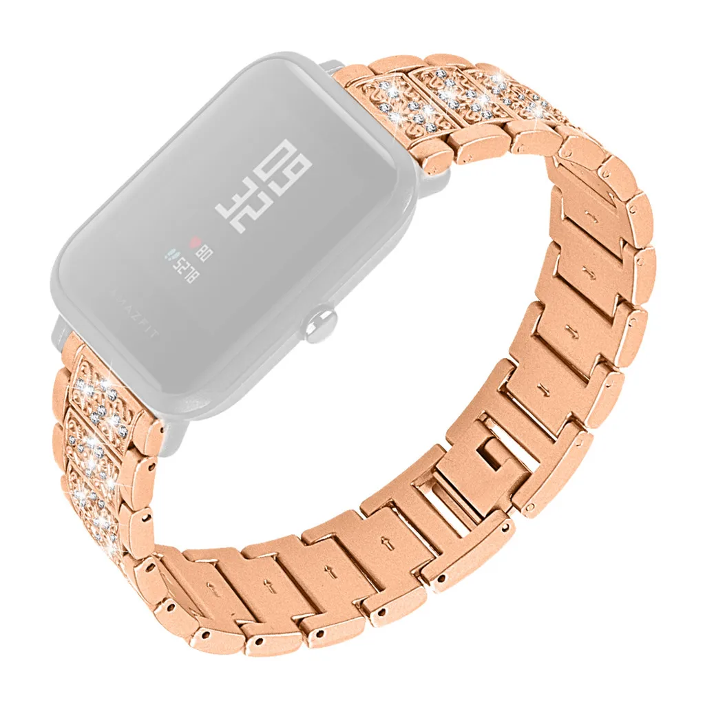 Smartband фитнес-браслет металлический кристалл ремешок для часов Ремешок Для Xiaomi Huami Youth сменный браслет наручных часов Аксессуары#20
