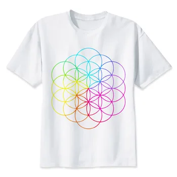 

Coldplay A Head Full of Dreams TShirt men boy Summer O Neck white t shirt casual white print anime t-Shirts men top tees