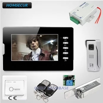 

HOMSECUR 7inch Hands-free Video Intercom System With Strike Lock For House