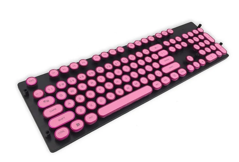 Ajazz электропокрытие панк-брелок стимпанк механическая клавиатура Keycap светильник передача двухцветная впрыска покрытием края