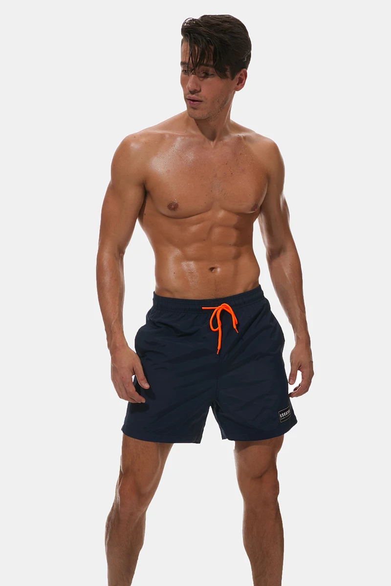ESCATCH одежда для плавания мужские пляжные обшитые мужские шорты одежда для плавания купальный костюм Sunga Шорты для плавания быстросохнущие мужские фитнес спорт бег короткие шорты