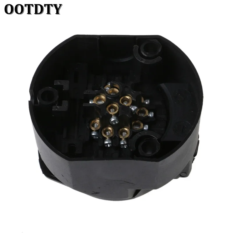 OOTDTY Universal 13 Pin Euro Caravan Socket Plug Connector Adapter 12V