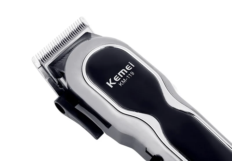 100-240 В Kemei, профессиональная машинка для стрижки волос, перезаряжаемая электрическая Беспроводная Машинка для стрижки волос, машинка для стрижки бороды, Парикмахерская Машинка для стрижки волос