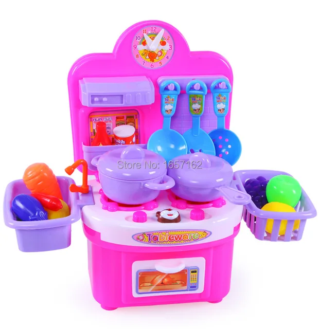 Fashion Baby Kitchen Play Set Cooking Toys Light Music Fruits Fashion Baby Kitchen Play Set Cooking Toys Light Music Fruits Vegetables Fish
