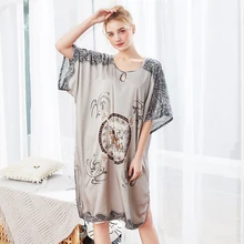 Женское платье-халат размера плюс, женская ночная рубашка больших размеров 5XL 6XL, 3XL 4XL, ночная рубашка, новая одежда для сна, халат-кафтан