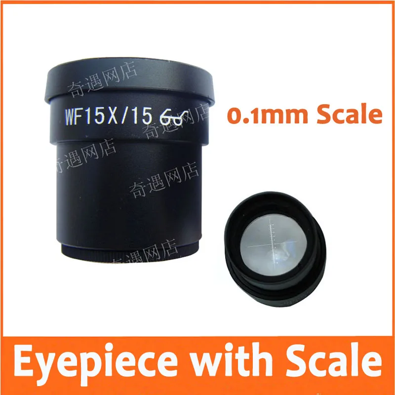 1PC WF15X/15mm Zoom Stereo Microscope High Eyepiont Eyepiece Lens for
