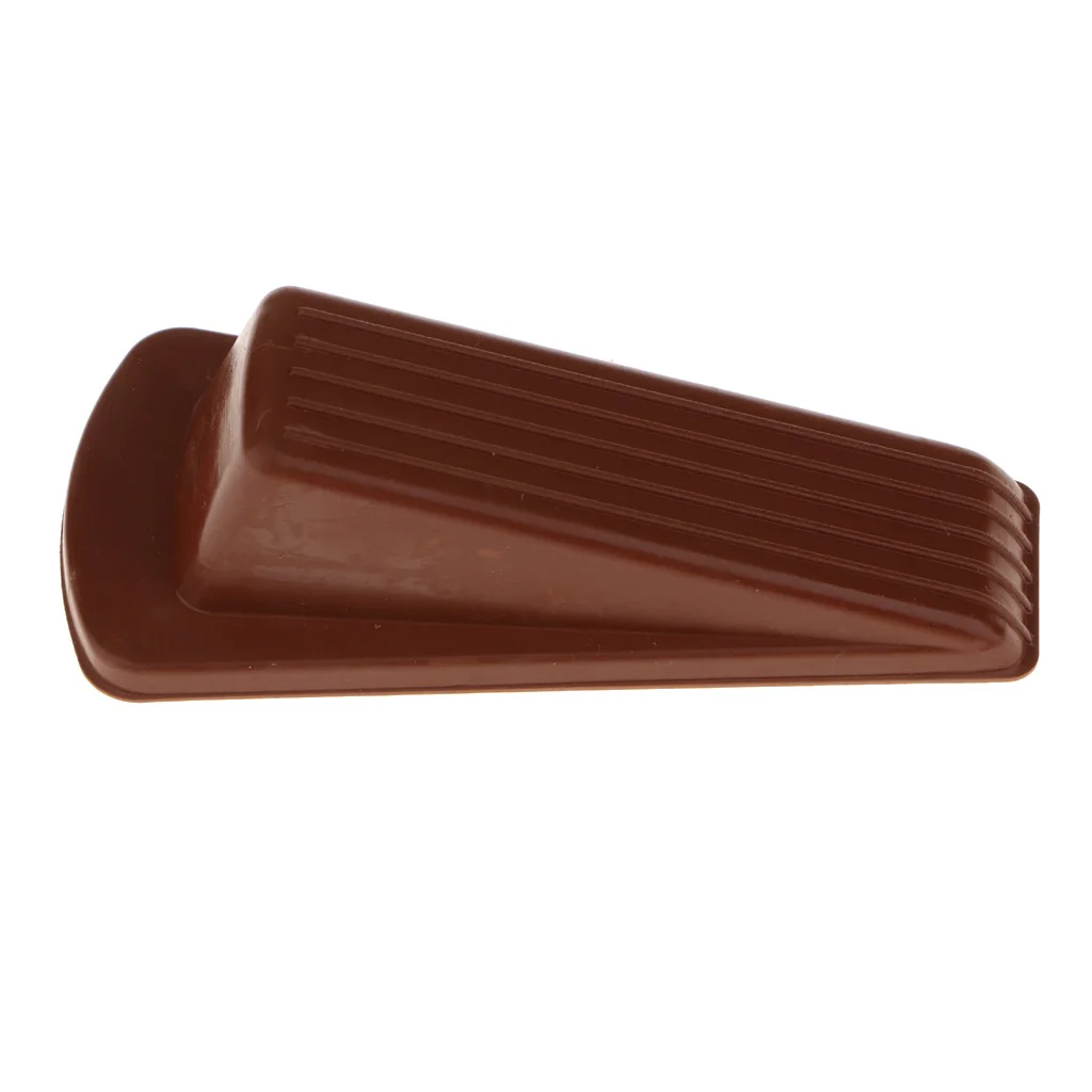 Rubberish Door Stop Doorstopper Interior Floor Doorstop Door Jammer Door Catcher Brown/Black/White
