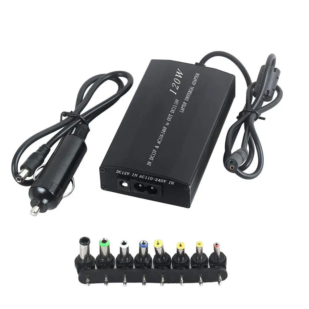 120W Car + Household Dual Use Power Adapter Multifunctional Notebook