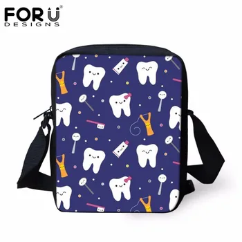 

FORUDESIGNS Handbag Dentista Bolsa Feminina Women's Handbags Cute Dentist Print Women Small Messenger Bags Travel Female Satchel