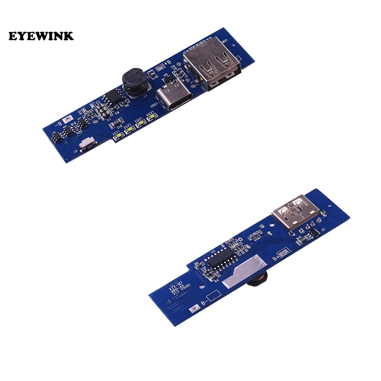 

Type-c Charging Port Circuit of Boost Module 5V 1A Power Unit Main Board Lithium Battery Charger PCB Board 18650 Battery DIY