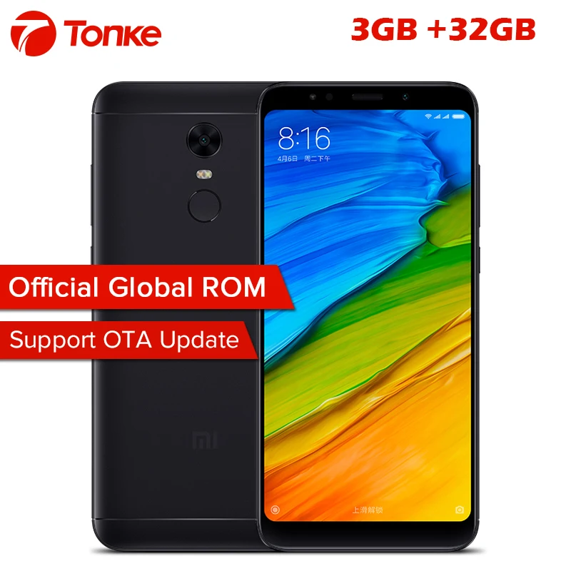 Global Rom Xiaomi Redmi 5 Plus 3GB 32GB ROM Mobile Phone Snapdragon 625