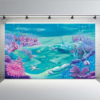 

Ocean Park Underwater World Newborn baby Birthday party Photography backdrops Studio Photo backgrounds for photo photographers
