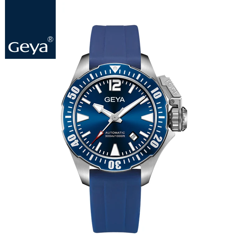 Geya Miyota мужские часы Submariner Diver RLX люксовый бренд Мужские часы зеленый светящийся сапфир автоматические механические наручные часы - Цвет: G78021GWBB