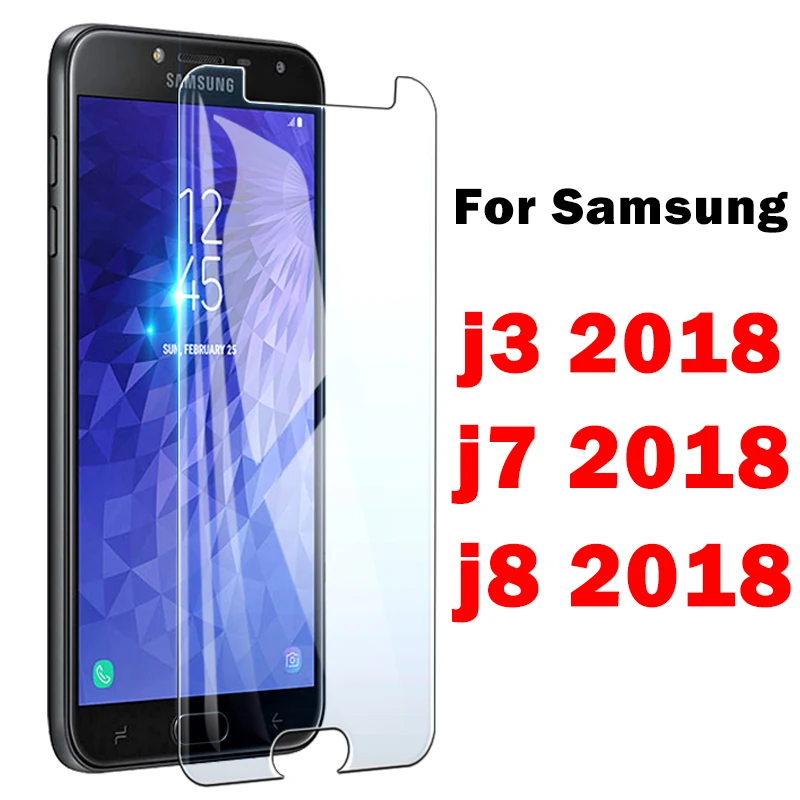 Закаленное стекло для samsung j7 2018 prime защитное galaxy samsun j3 j8 защитная пленка tremp j 7 8 3