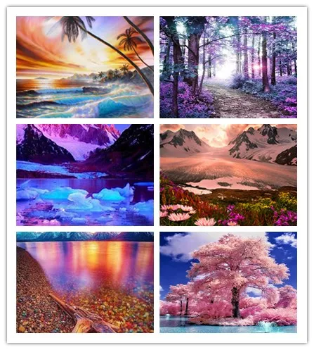 

Diamond Embroidery Scenery 5D DIY Diamond Painting Diamond Painting Full Rhinestone Cross Stitch Decoration Landscape
