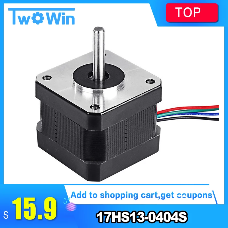 Шаговый двигатель 17HS13-0404S L 33 мм Nema17 с 1,8 град 0,4 26 N. 10cmdiy ЧПУ части