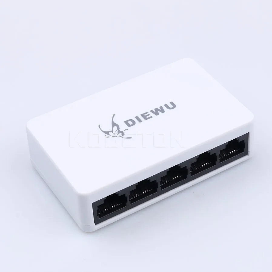 Kebidumei 1 шт. Лидер продаж 5 Порты мини Fast Ethernet LAN RJ45 станция сетевого коммутатора настольный ПК/адаптер для розеток европейского стандарта для портативных ПК веб-камеры