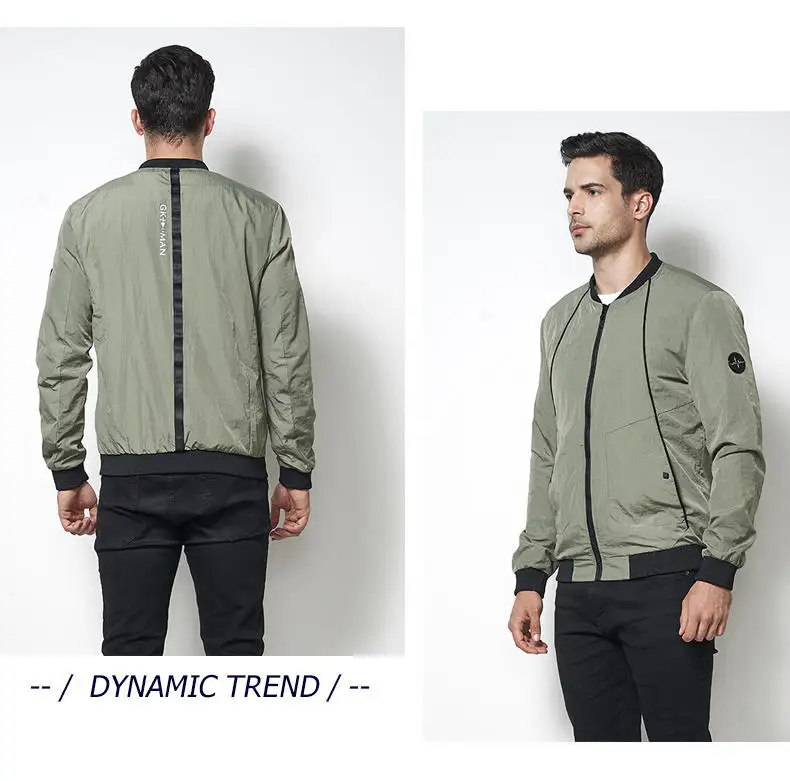 MuLS 2019 Spring Jacket Men Autumn Mandarin Baseball Collar Jacket Coat Suede Spring Mens Male Fit Outwear Size M-4XL Drop-Ship06