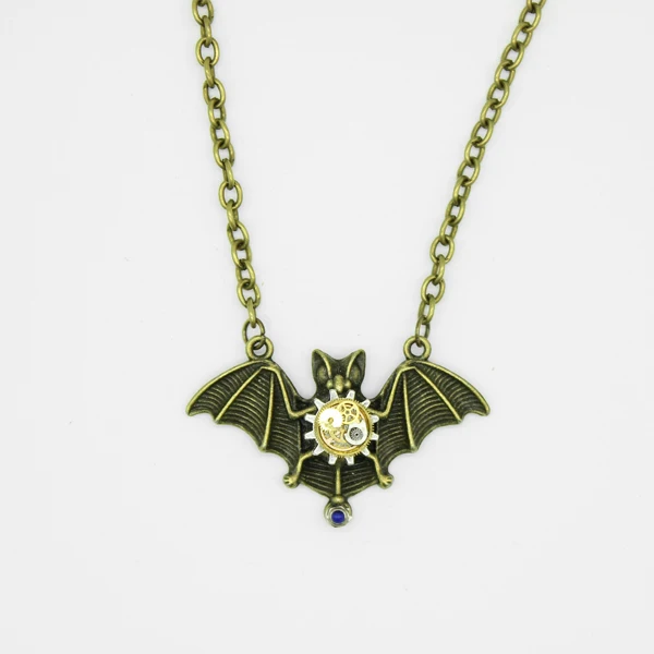 Винтажные аксессуары в стиле ретро ожерелье с подвеской летучая мышь стимпанк