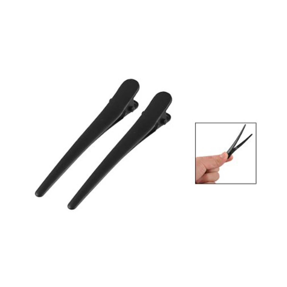 High Quality 10 Pcs Black Plastic Single Prong DIY Hairstyle Alligator