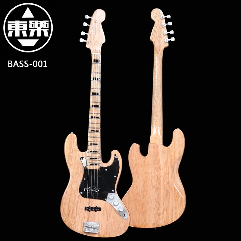 

Wooden Handcrafted Miniature Guitar Model Bass-001 Bass Guitar Display with Case and Stand (Not Actual Bass! for Display Only!)