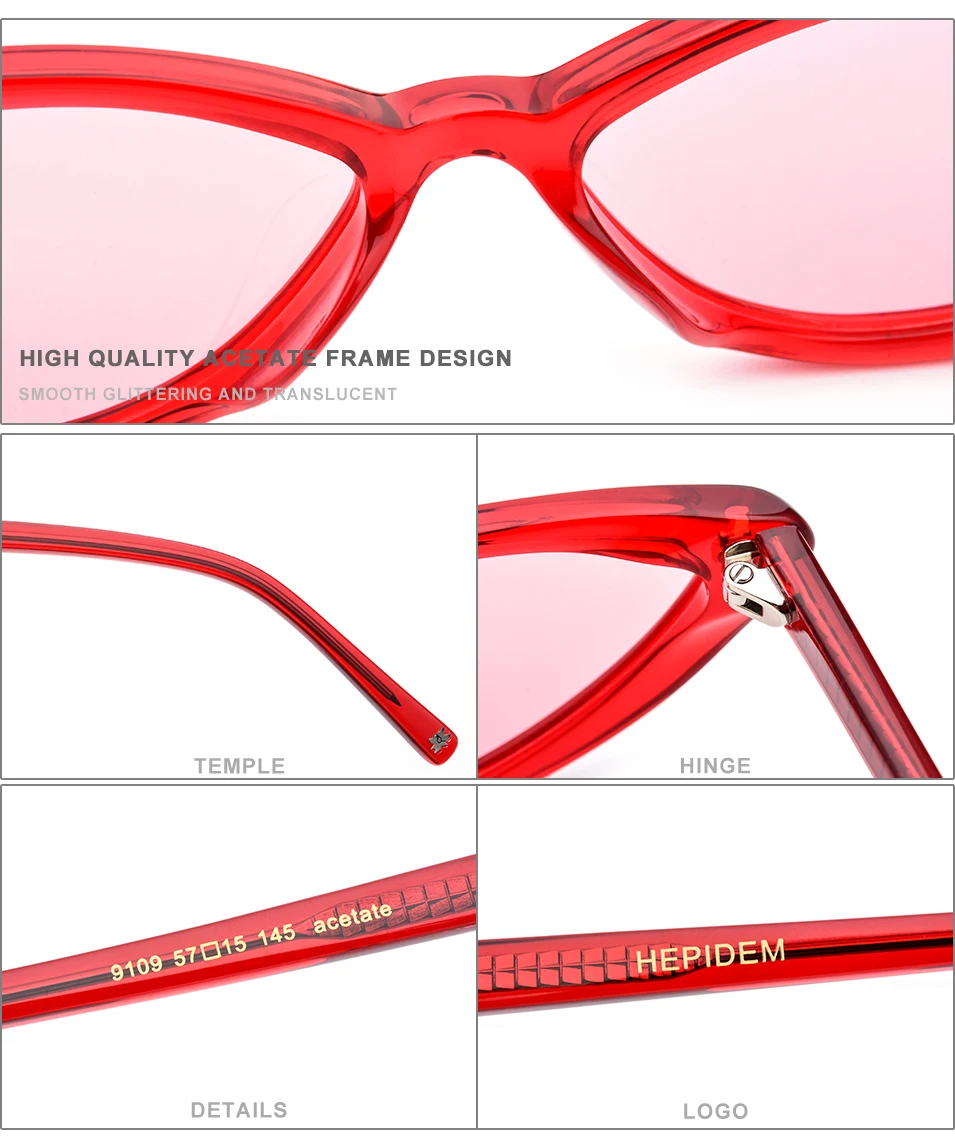 Ацетатные поляризованные солнцезащитные очки для женщин, фирменный дизайн, прозрачные зеркальные женские солнцезащитные очки «кошачий глаз» для женщин, розовые линзы