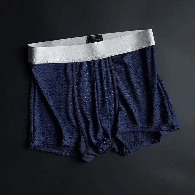 Silver Ion Antibacterial Underwear Male Genuine Boxer Pants Convex Youth Sexy Odor Removal Net