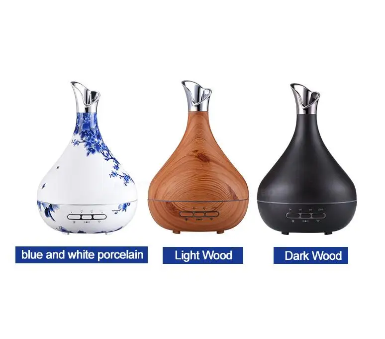 

KBAYBO 300ml Aroma Essential Oil Diffuser Ultrasonic Air Humidifier purifier with Wood Grain LED Lights for Office Home Bedroom