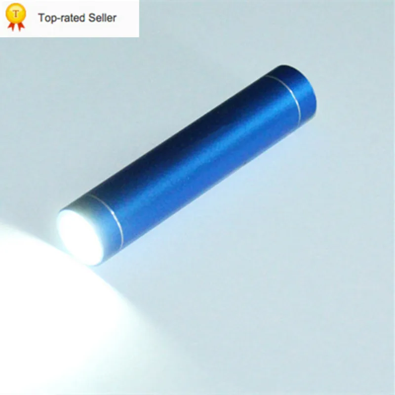 Smart 18650 Power Bank Flashlight Mini USB Mobile Powerbank External Battery with LED Torch Flash Light