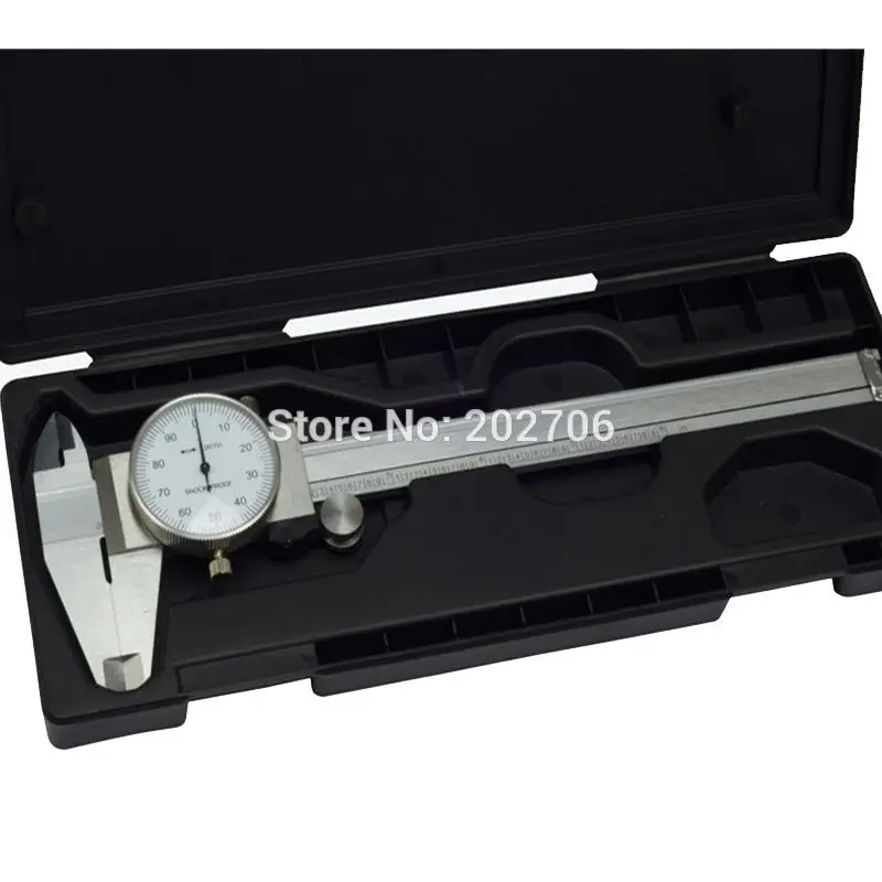 Factory-outlet 0-6" Inch Dial vernier caliper 6 inch.001" Shock Proof Dial Caliper gauge micrometer