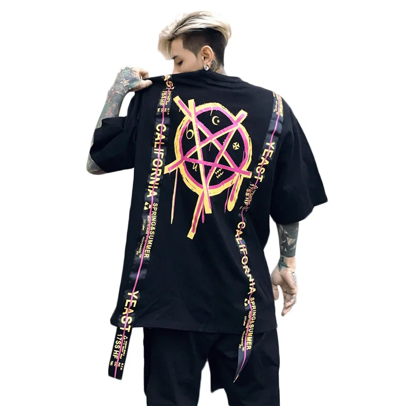 

Summer Streetwear Hip Hop Tshirts Men Clothes Women Print Cotton Hip Hop T Shirt Us Size S -XL