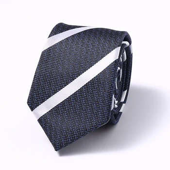 

Men Tie 6 cm skinny ties luxury Men's Fashion Striped Neckties Corbatas Gravata Jacquard Business man's Wedding dress Slim Tie