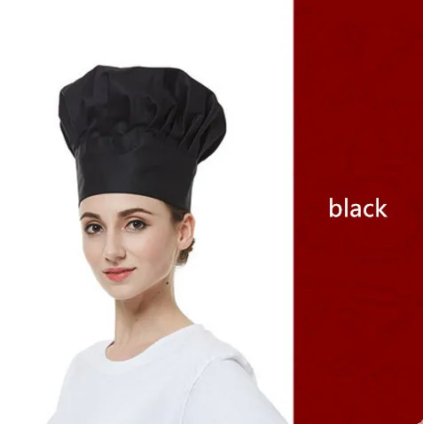 Китайская Шляпа шеф-повара, шляпа повара, шляпа повара - Цвет: black