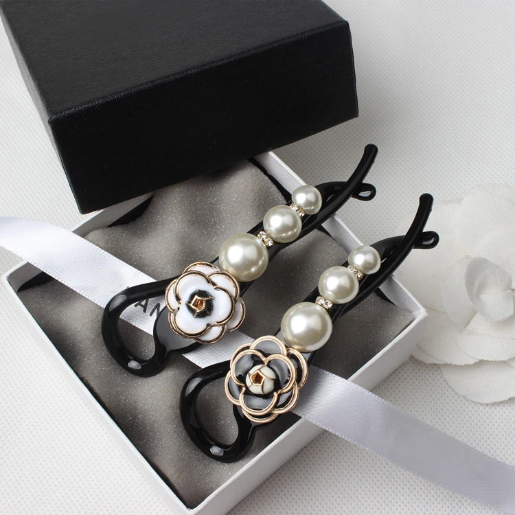 

6 Stley Crystal Flower Pearl Hair Claw Fow Women Girl Bridal Hair Ornaments Hair Clip Wedding Jewelry Accessories Gift