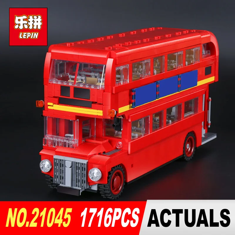 

LEPIN 21045 1716Pcs the Creator Camper Bus Model Building Blocks Bricks Toys Model Compatible 10258 for Children toy Gifts