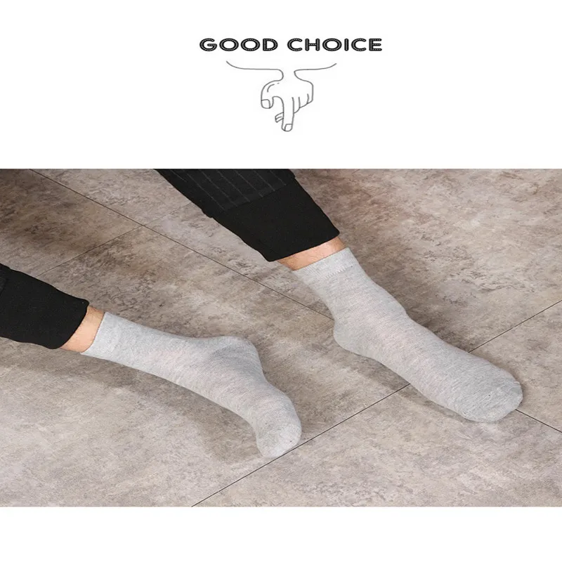 1 пара Бизнес носки Harajuku Calcetines Hombre обычный классический дышащие однотонные хлопковые носки