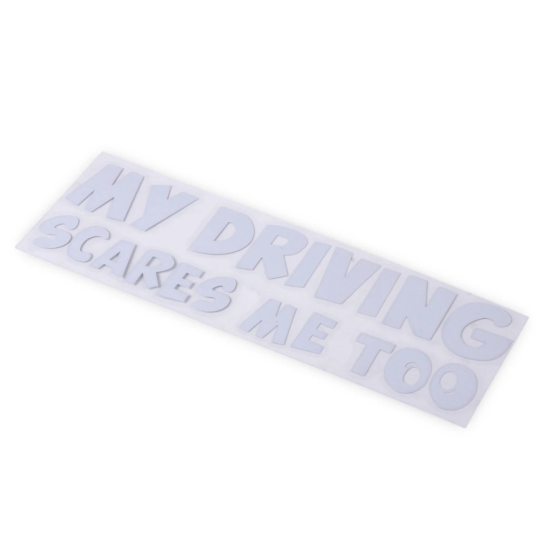DWCX 20 см x 6 белая забавная наклейка для вождения My Driving Scares Me Too Car Window Van JDM на заказ