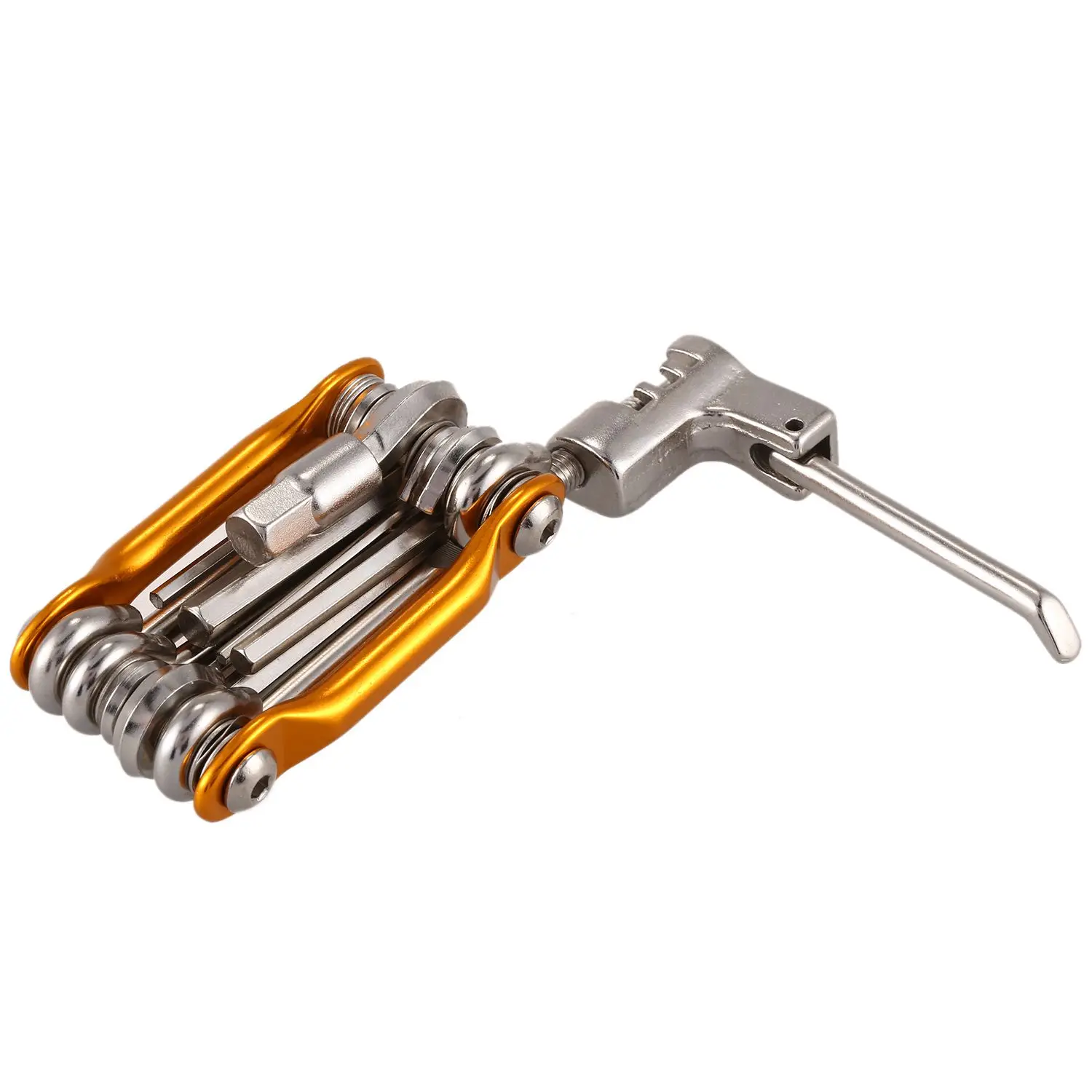 

11 in 1 Mini Bicycle Repairing Tool Set Screwdriver + Socket Head Wrench + Chain Cutter Portable Multitool bicycle accessories