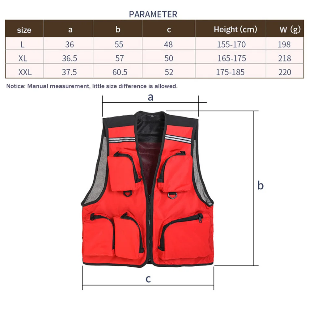 Leo Fishing Vest Jacket L/XL/XXL Sport Men Photography Clothing Multi  Pocket Male Vest Outdoor Swim Fly Fishing Clothes Gear