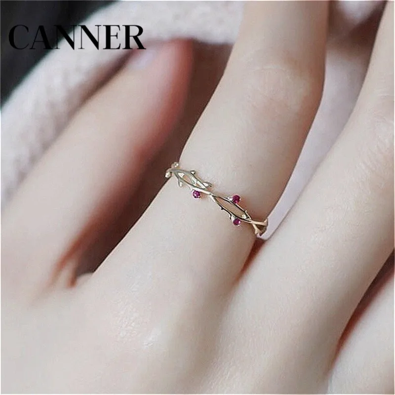 

Canner Fashion Dainty Women's Cute Branch Ring Women's Plated Rose Zircon Rings Wedding Jewelry Fashion Jewelry Gifts