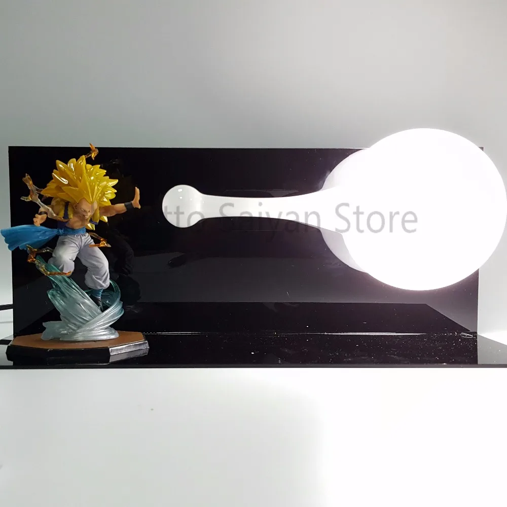 

Dragon Ball Z Action Figures Gotenks PVC Toys Anime Dragon Ball GT Figures DBZ Collectible Model Toy +Bulb+Base