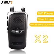 2PCS KSUN BUXUN X-36TFSI Walkie Talkie 8W Dual Band Portable Radio UHF400-480MHz CB Radio slim 20mm