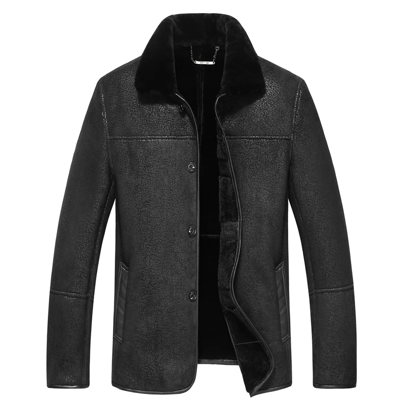 Кожаные куртки мужские пальто 6XL 7xl 8xl 9xl брендовая Высококачественная верхняя одежда из овчины мужская деловая Зимняя шерстяная меховая мужская куртка из флиса
