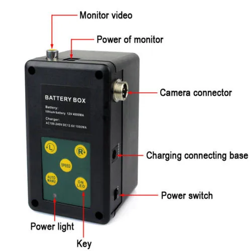 1/3 Sony CCD effio-е 700TVL подводной охоты камеры эхолот 7 "TFT ЖК-монитор 20 м кабель 14 шт. белый светодиод Поворот на 360 градусов