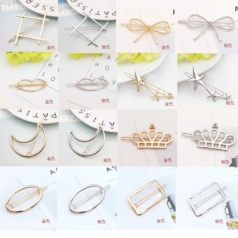 1 Pcs Sell Fashion Jewelry Clips Hairpins Hairpins Women Beautiful Plated Women The Stars Hair Clips Bridal Headdress
