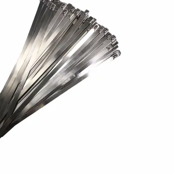 

10pcs 7.9*400mm cable ties 304 stainless steel high quality and durable zip tie straps