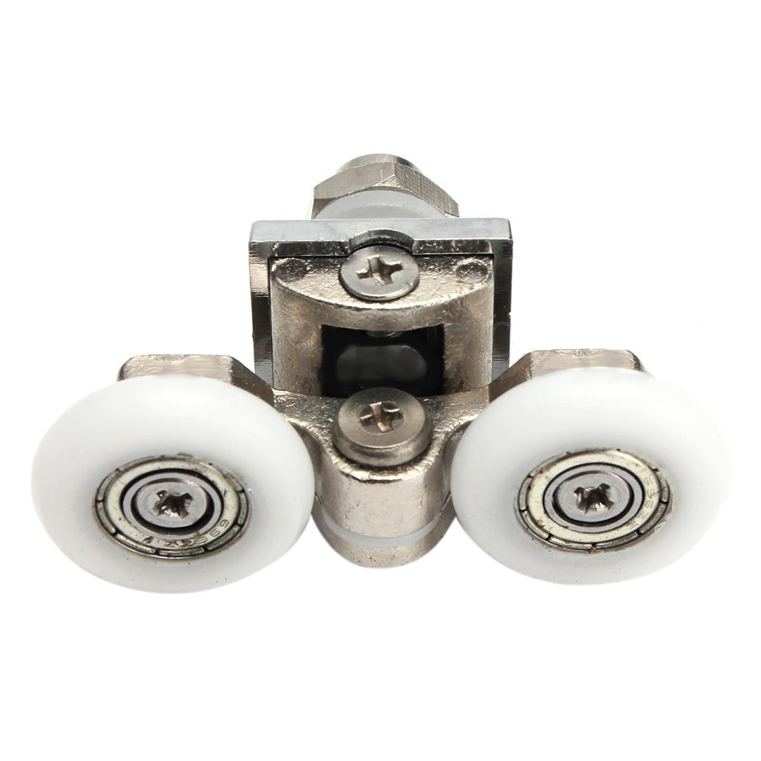 2x Twin Wheels Top Bottom Bathroom Shower Door Rollers Runners 23mm